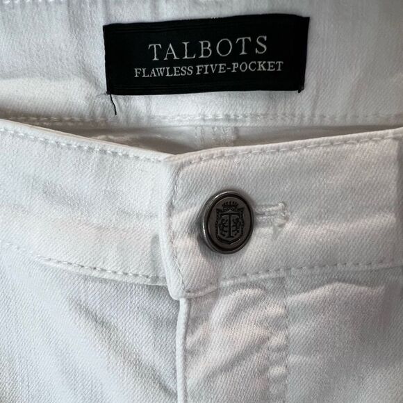 Talbots flawless five pocket jegging white denim size 10 - Picture 9 of 16